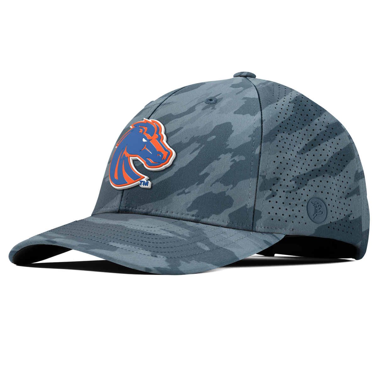 Boise State University "Boise State Broncos Orange" Curved Elite Marine Camo