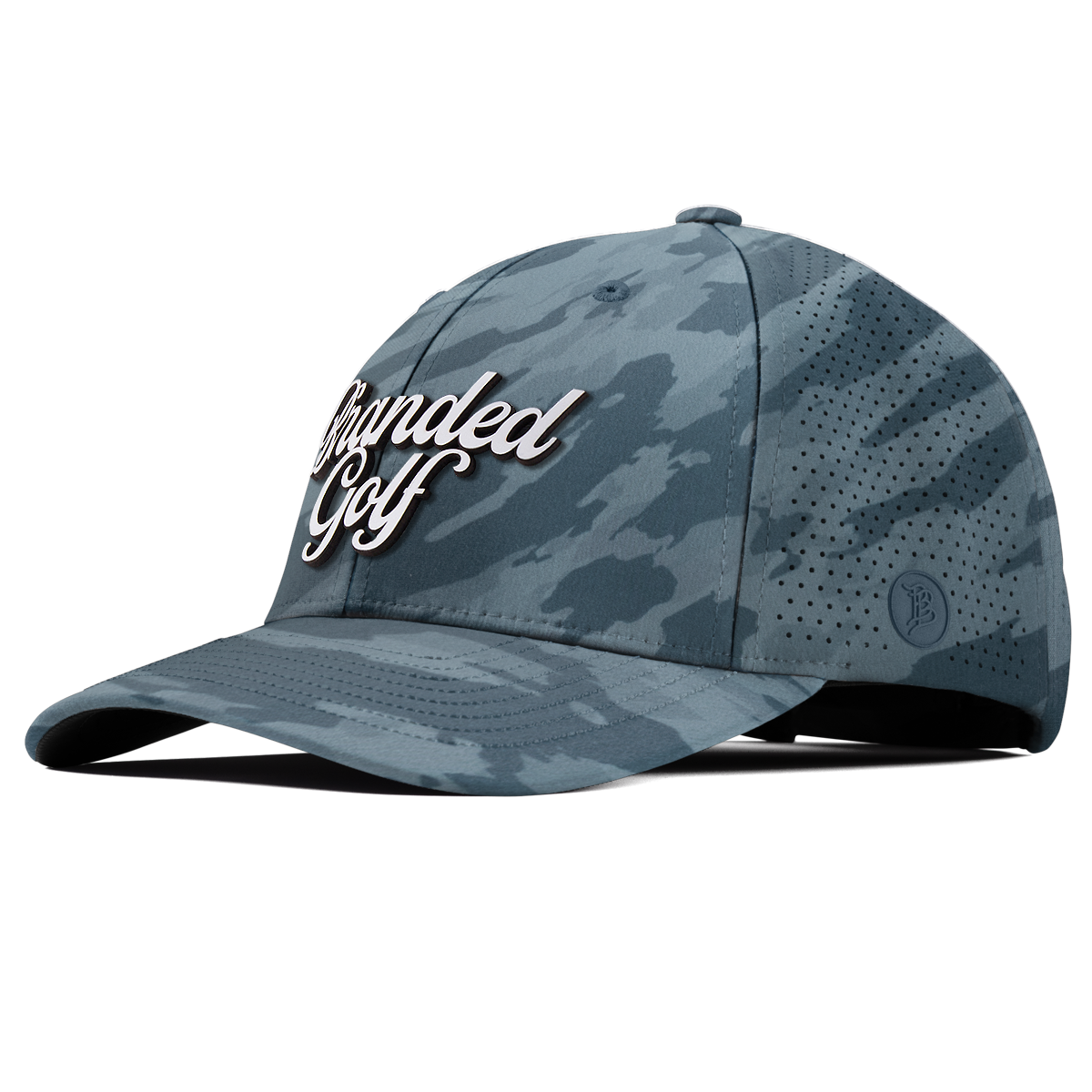 Branded Golf Script Curved Elite Marine Camo