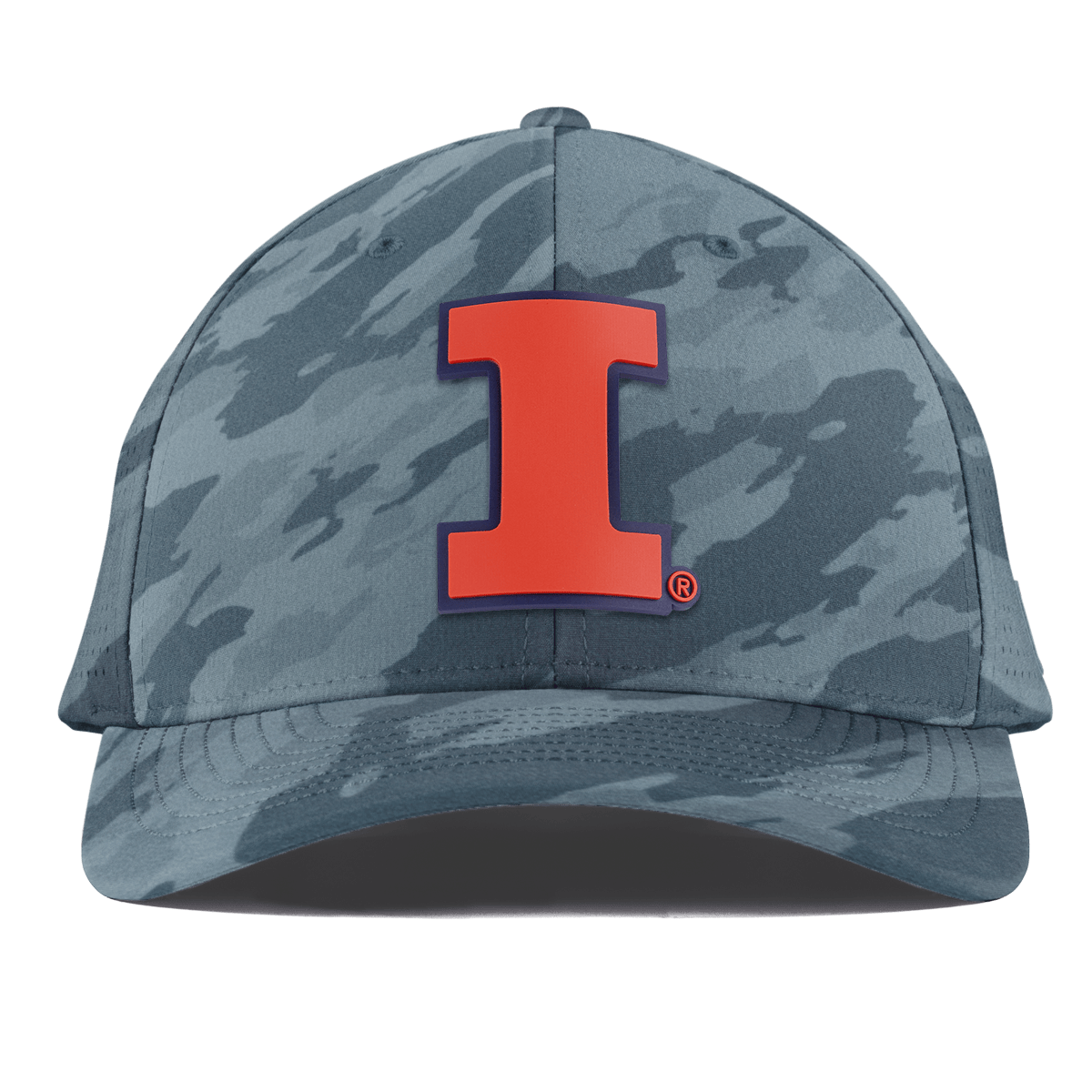 University of Illinois "Fighting Illini Orange" Curved Elite Marine Camo