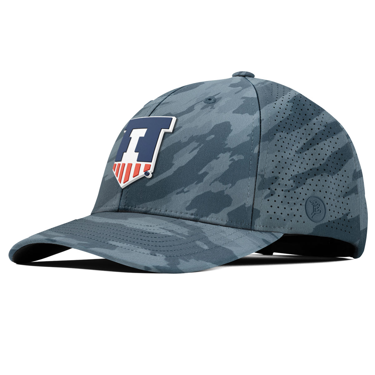 University of Illinois "Illinois Athletics" Curved Elite Marine Camo