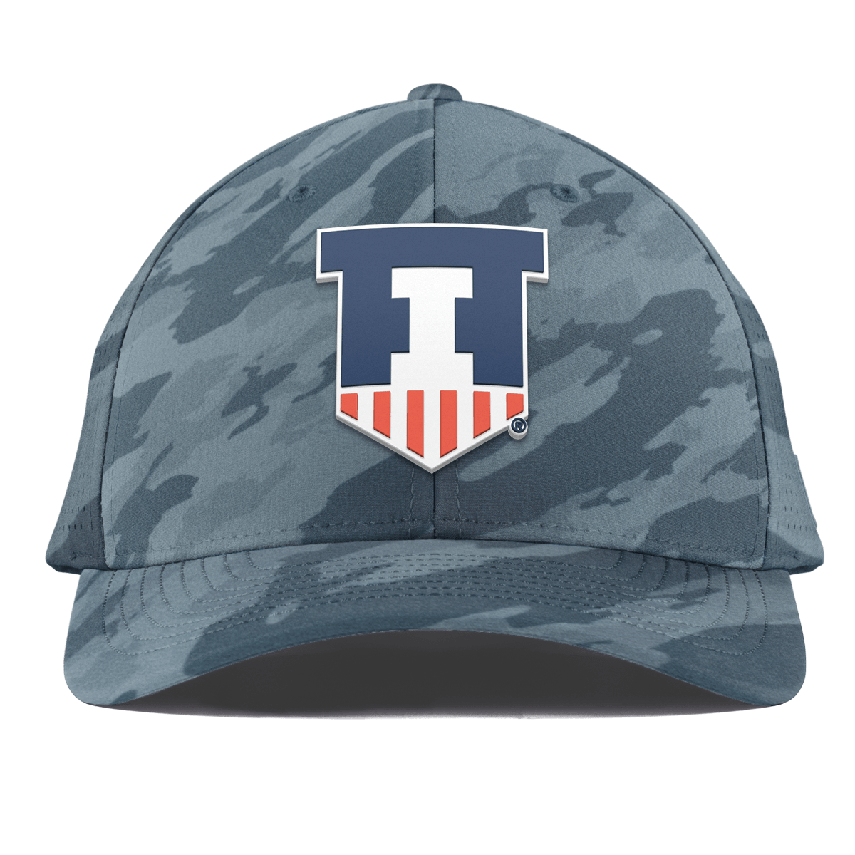 University of Illinois "Illinois Athletics" Curved Elite Marine Camo