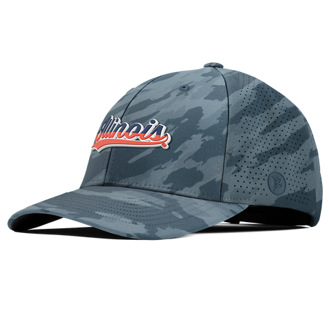 University of Illinois "Illinois Script" Curved Elite Marine Camo