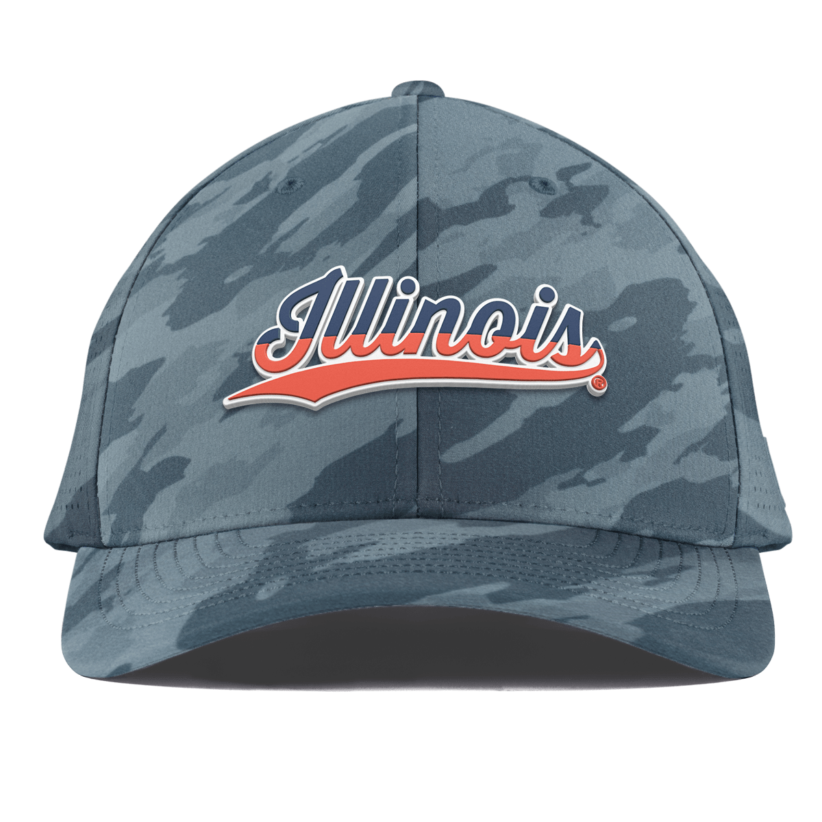 University of Illinois "Illinois Script" Curved Elite Marine Camo