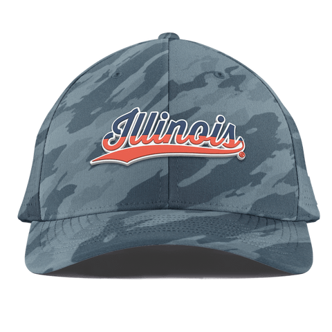 University of Illinois "Illinois Script" Curved Elite Marine Camo