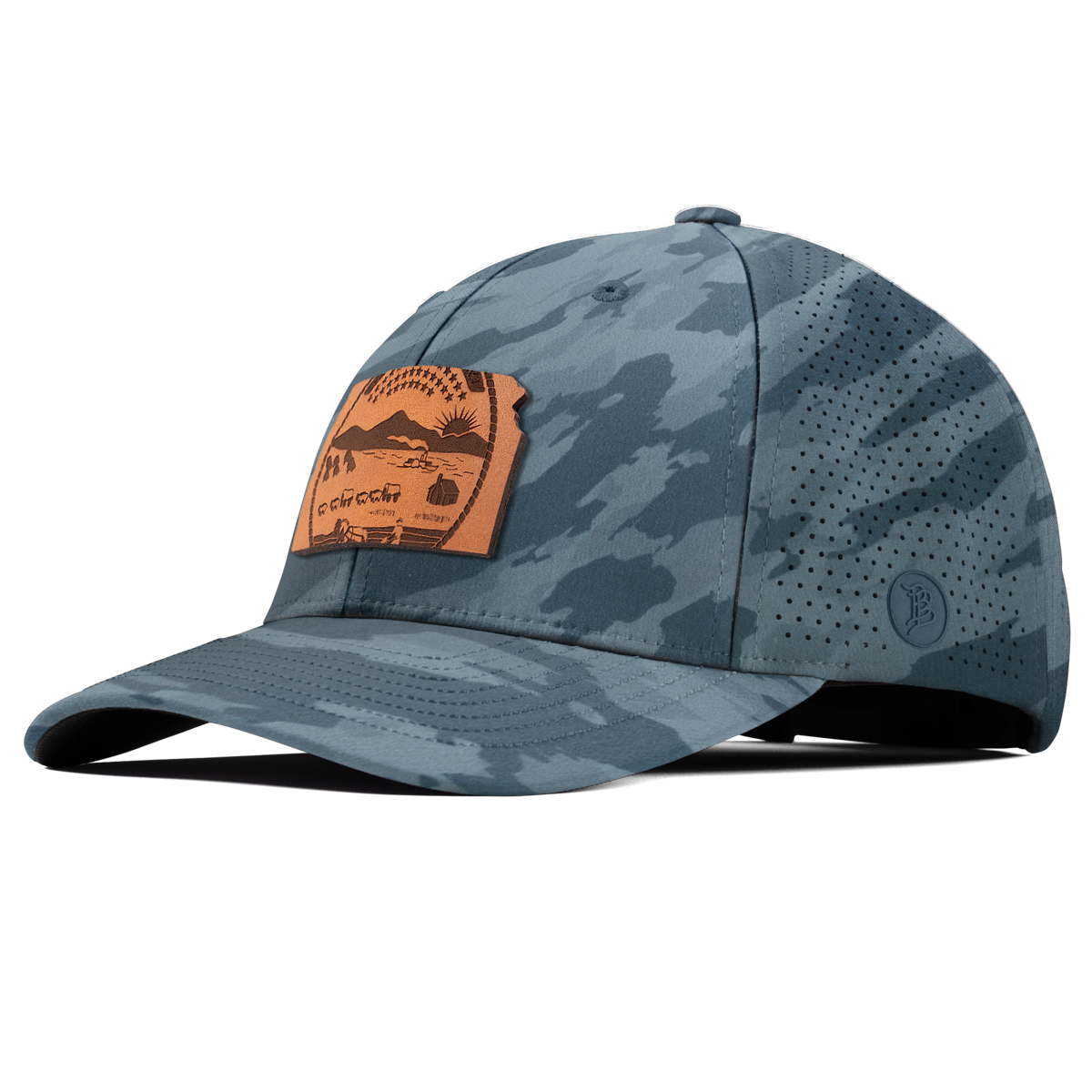Kansas 34 Elite Curved Marine Camo