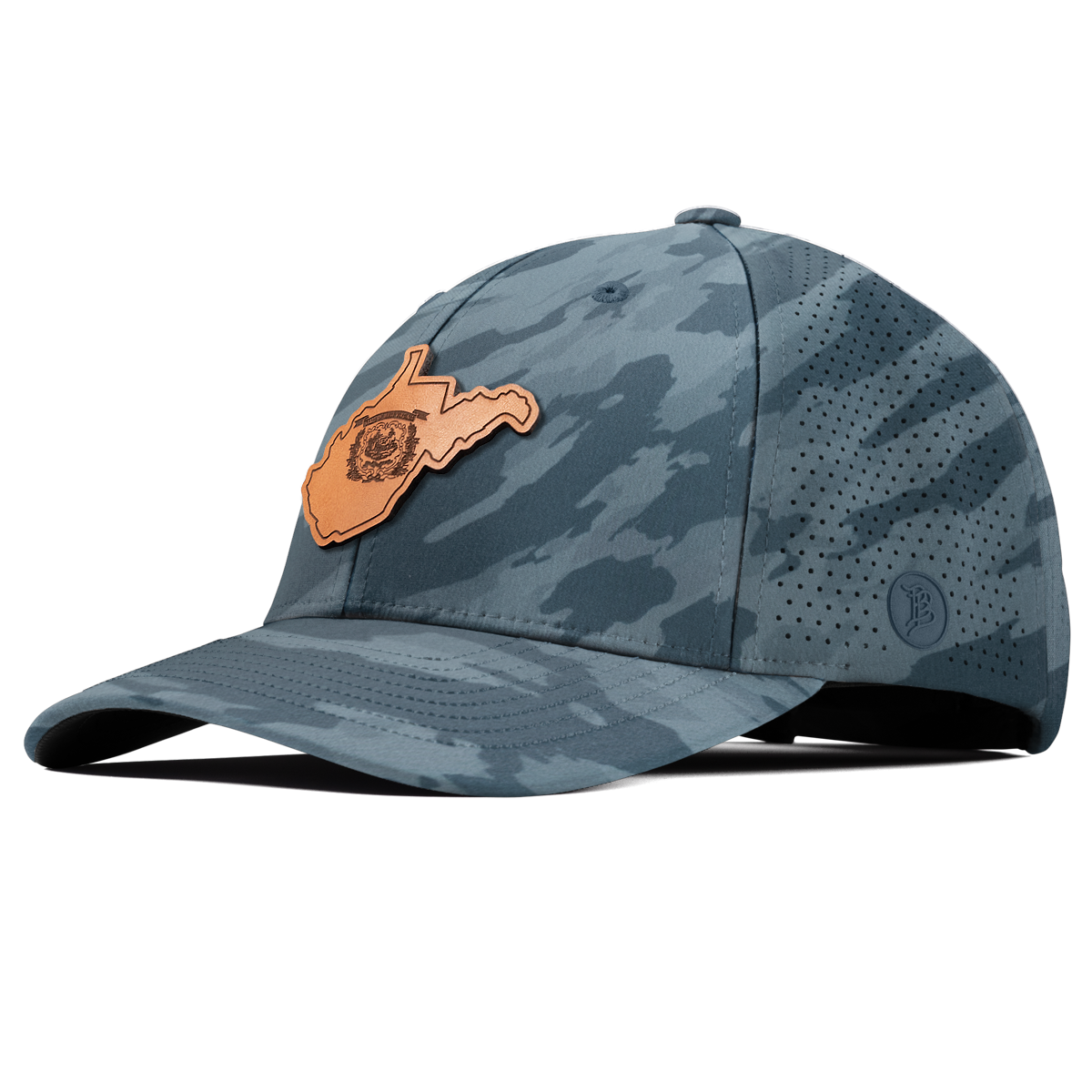 West Virginia 35 Elite Curved Back Marine Camo