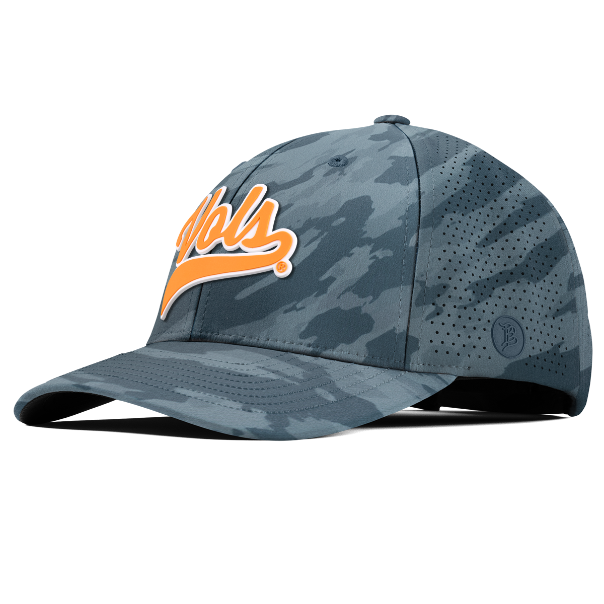 University of Tennessee "Tennessee Vols Script" Curved Elite Marine Camo
