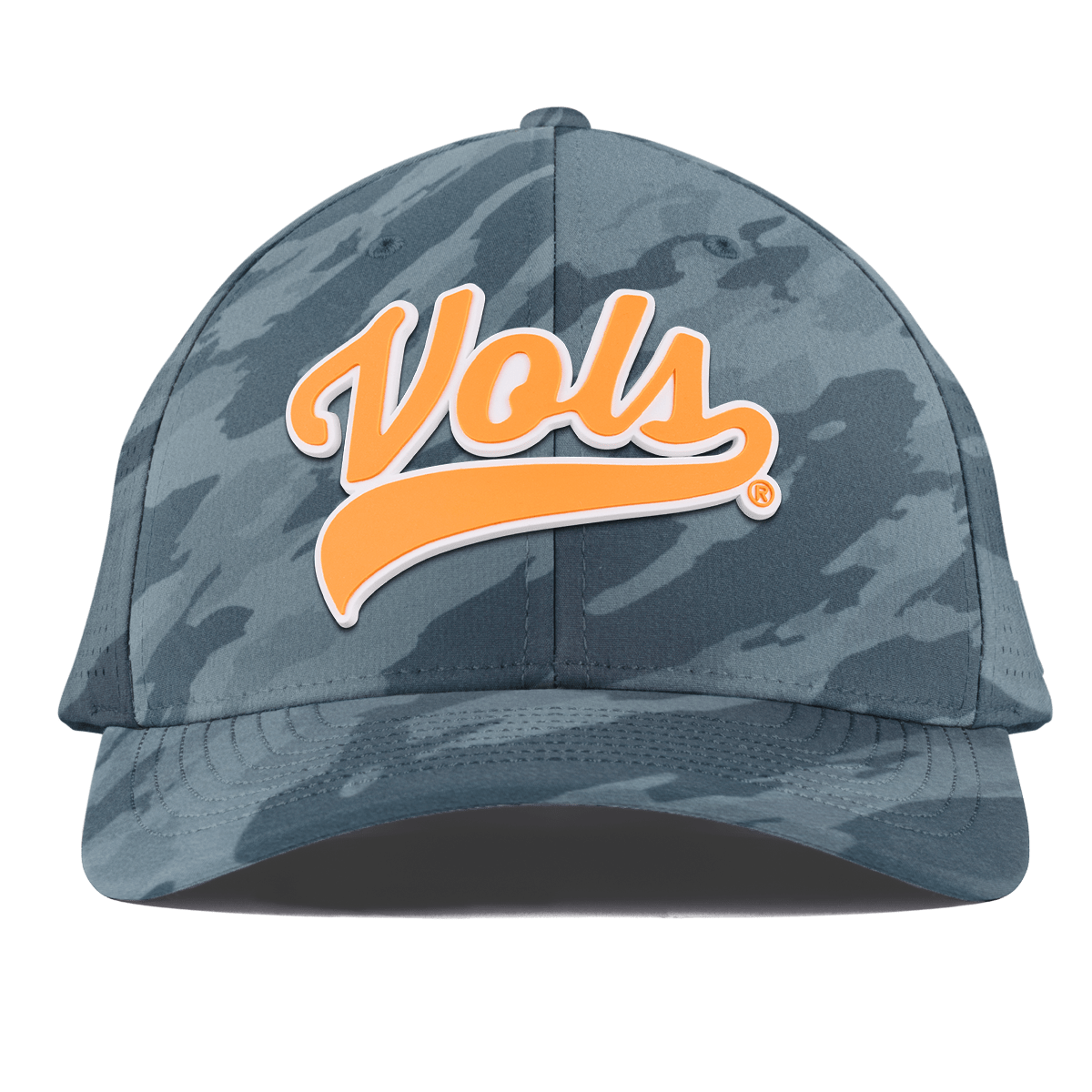 University of Tennessee "Tennessee Vols Script" Curved Elite Marine Camo