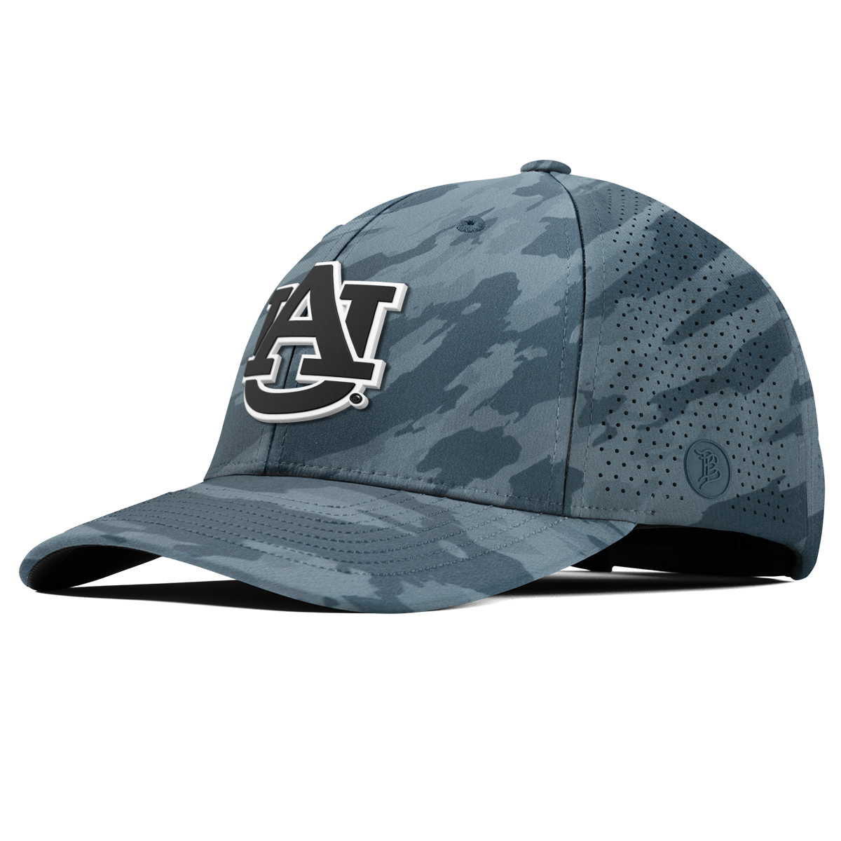 Auburn University "Vintage Auburn Team Logo" Curved Elite Marine Camo