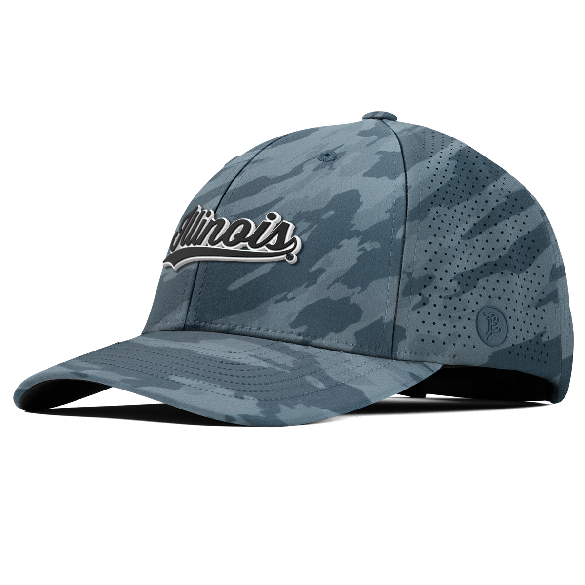 University of Illinois "Vintage Illinois Script" Curved Elite Marine Camo