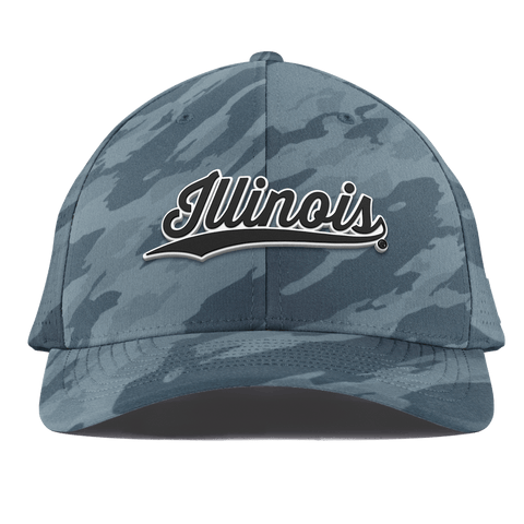 University of Illinois "Vintage Illinois Script" Curved Elite Marine Camo