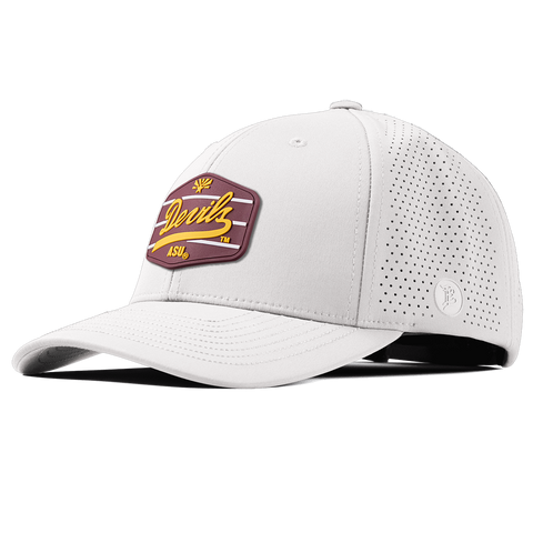 Arizona State University "ASU Devils Maroon" Curved Elite White