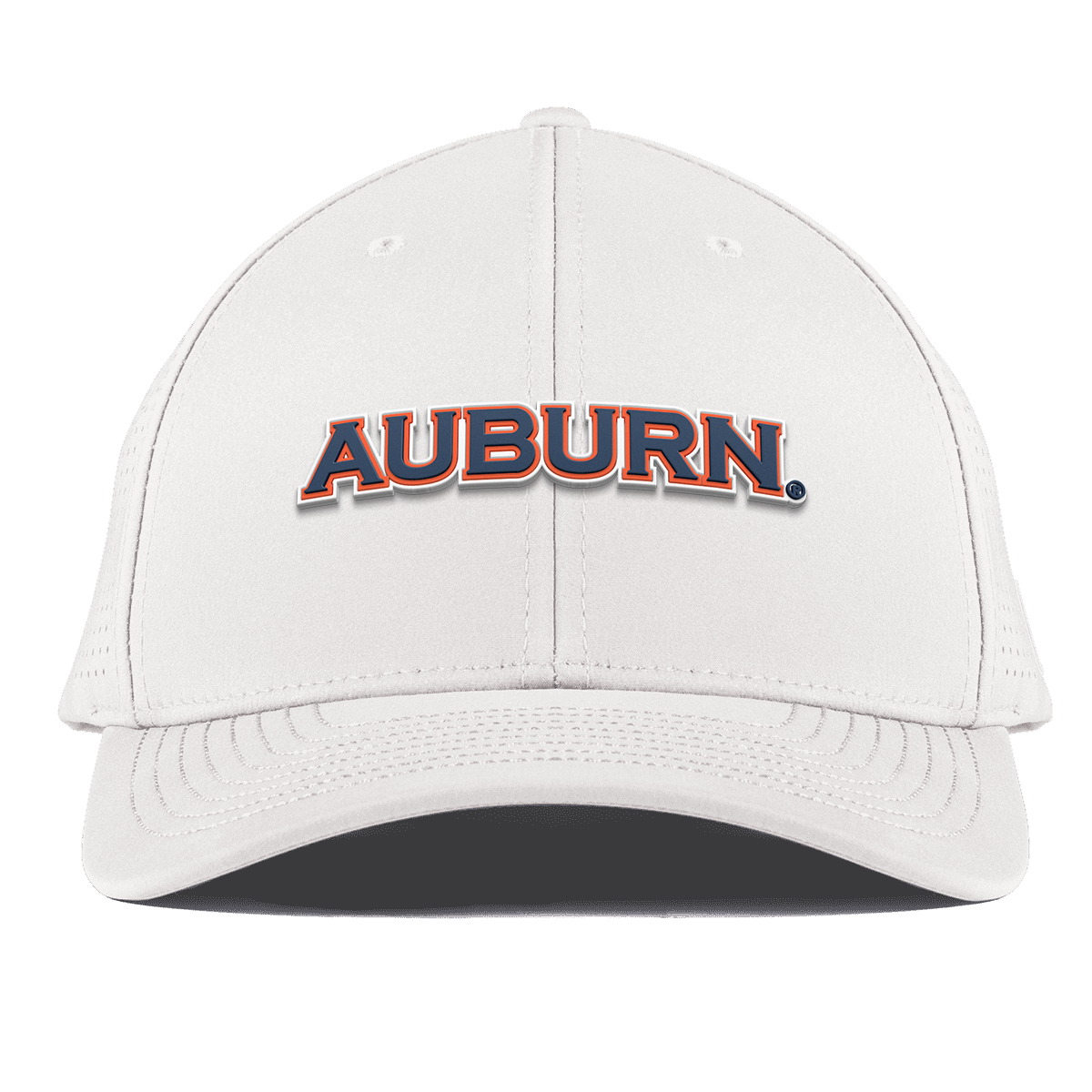 Auburn University "Auburn Block" Curved Elite White
