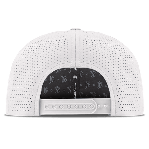 University of Kansas "KU Block" Curved Elite Back White