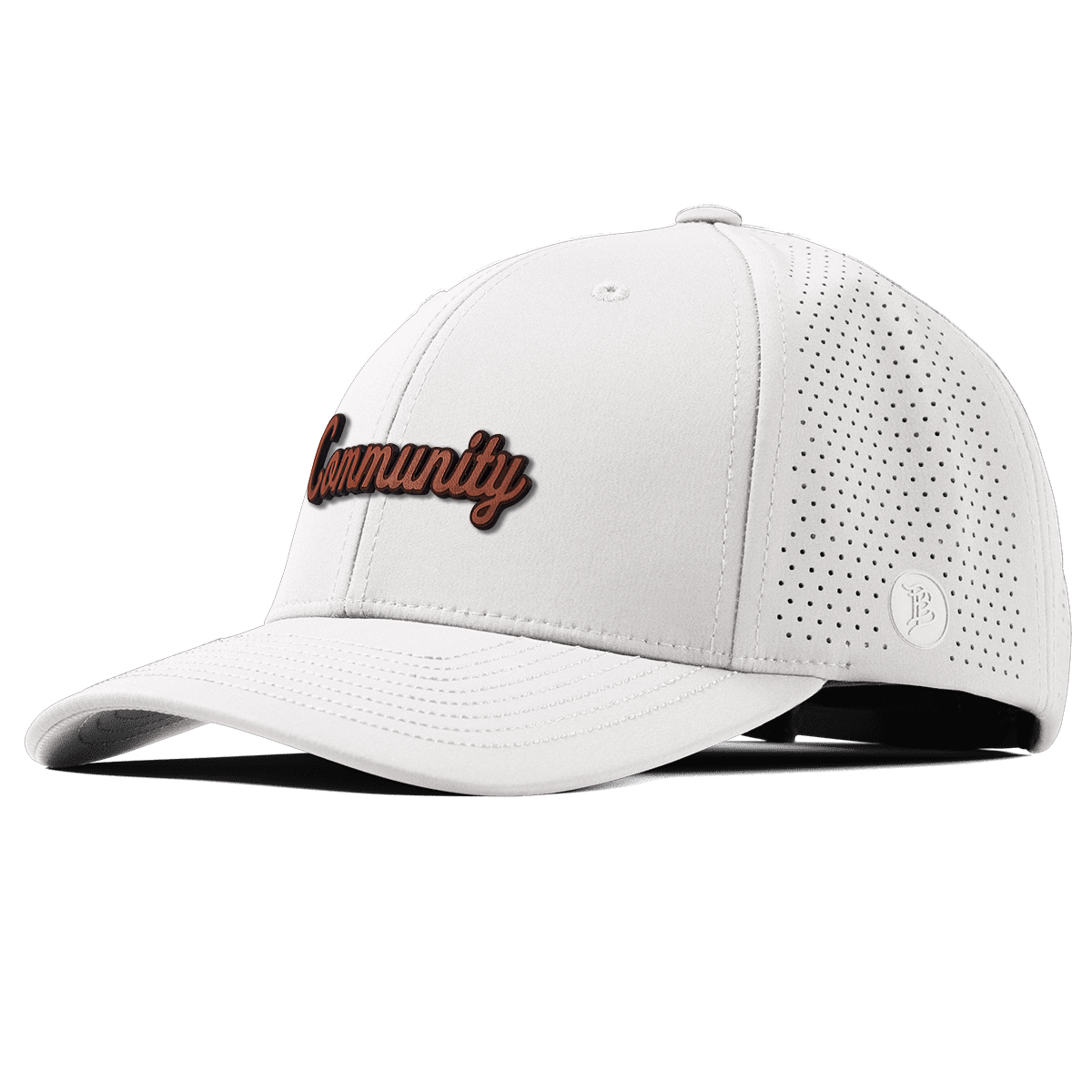 Community Script Tan Elite Curved White