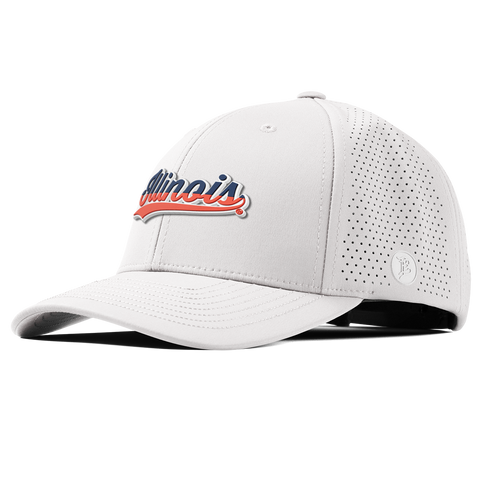 University of Illinois "Illinois Script" Curved Elite White