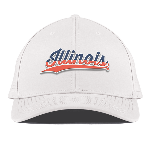 University of Illinois "Illinois Script" Curved Elite White