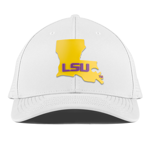 Louisiana State University "LSU Gold State" Curved Elite White