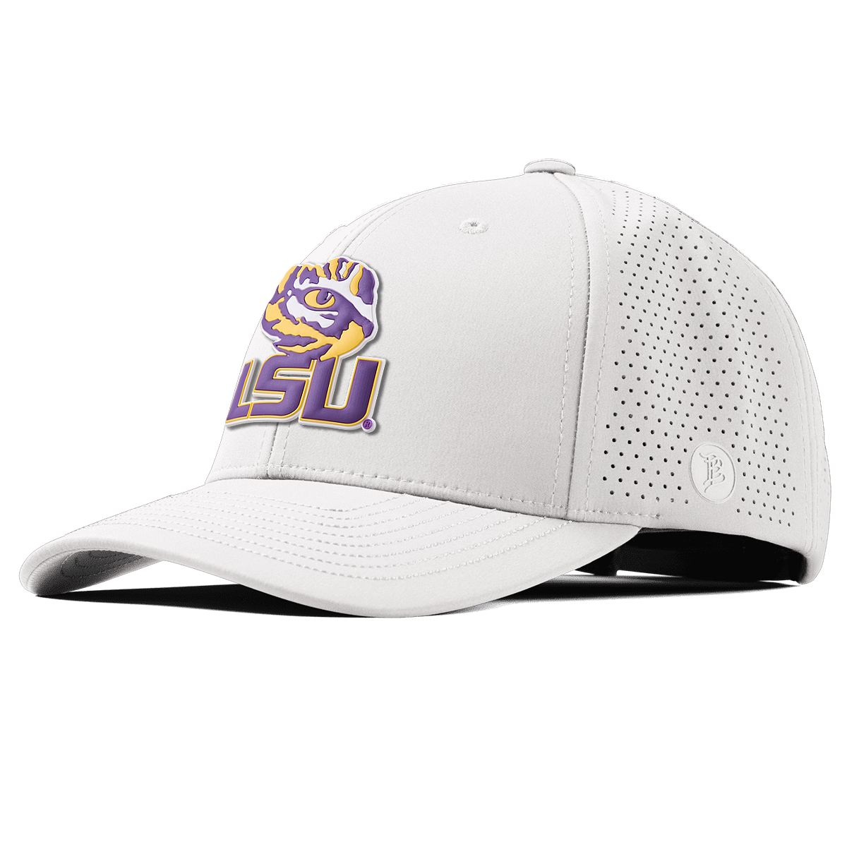 Louisiana State University "LSU Tiger Eye" Curved Elite White