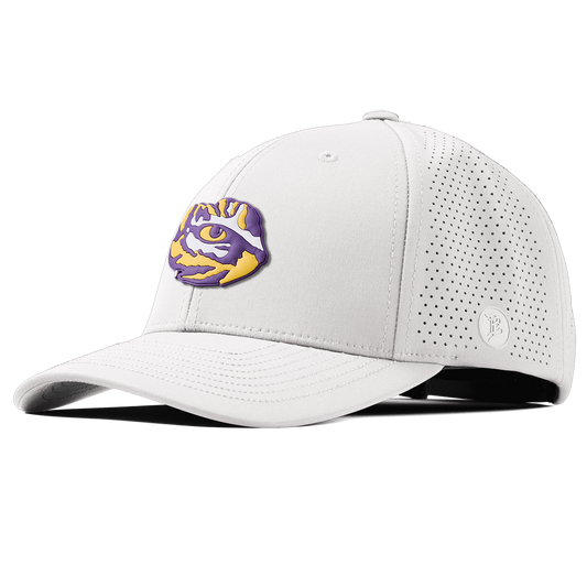 Louisiana State University "LSU Tiger Team Logo" Curved Elite White