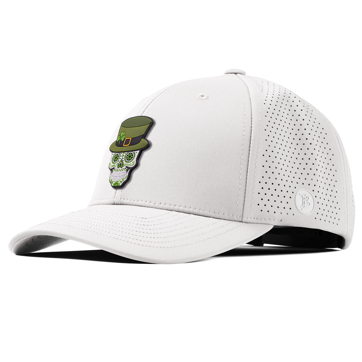 Leprechaun Skull PVC Curved Elite White