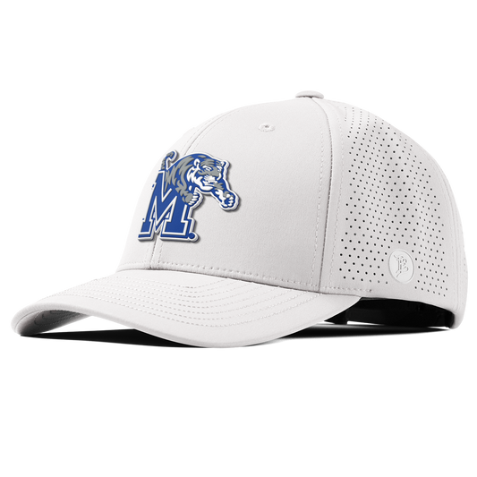 University of Memphis "Memphis Team Logo" Curved Elite White