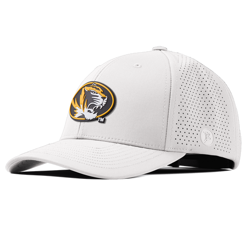 University of Missouri "Missouri Tigers Badge" Curved Elite White