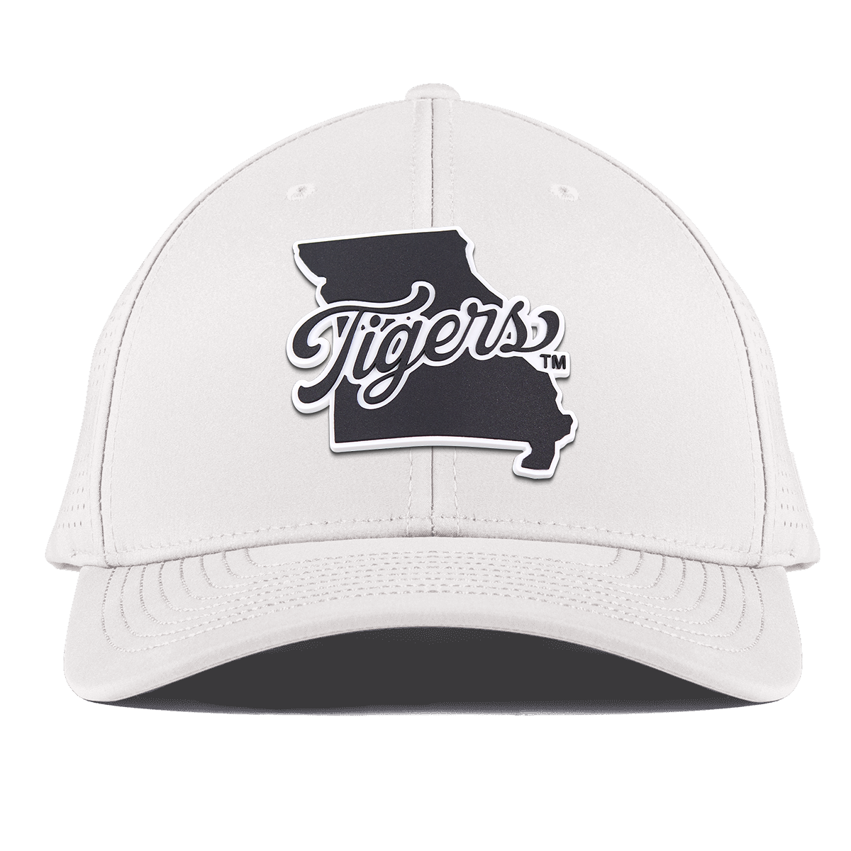 University of Missouri "Missouri Tigers State Script" Curved Elite White