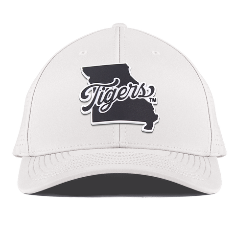 University of Missouri "Missouri Tigers State Script" Curved Elite White