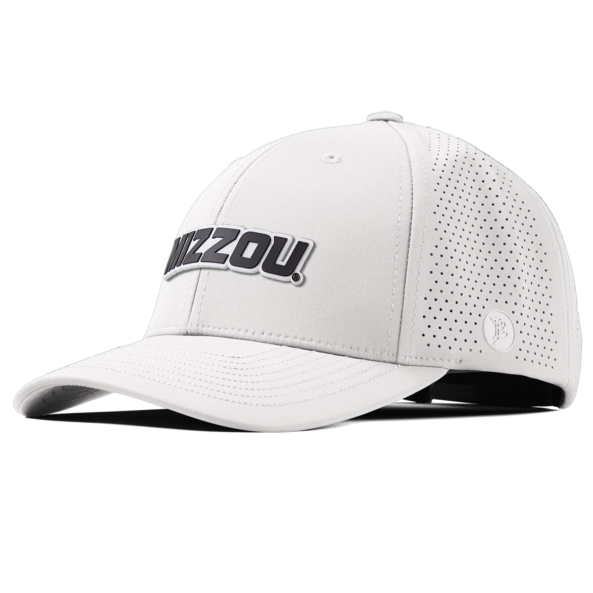 University of Missouri "Mizzou Block" Curved Elite White