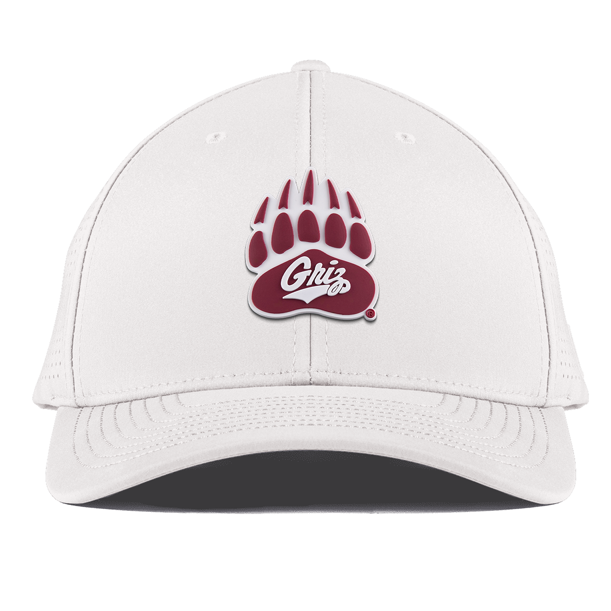 University of Montana "Montana Grizz" Curved Elite White
