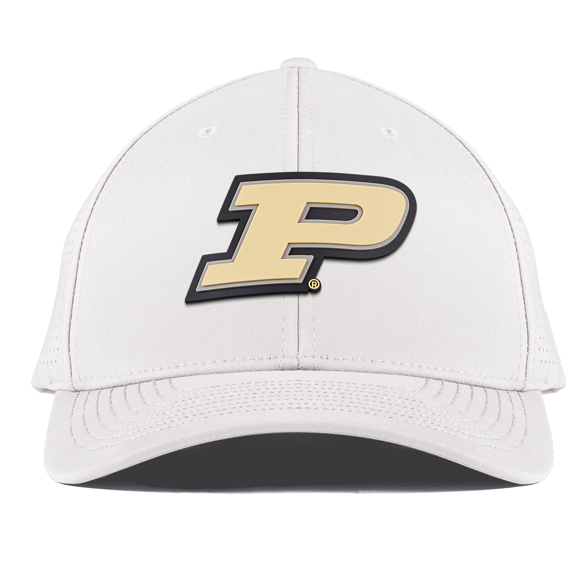 Purdue University "Purdue Block" Curved Elite White
