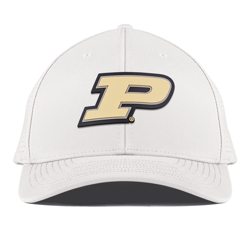 Purdue University "Purdue Block" Curved Elite White