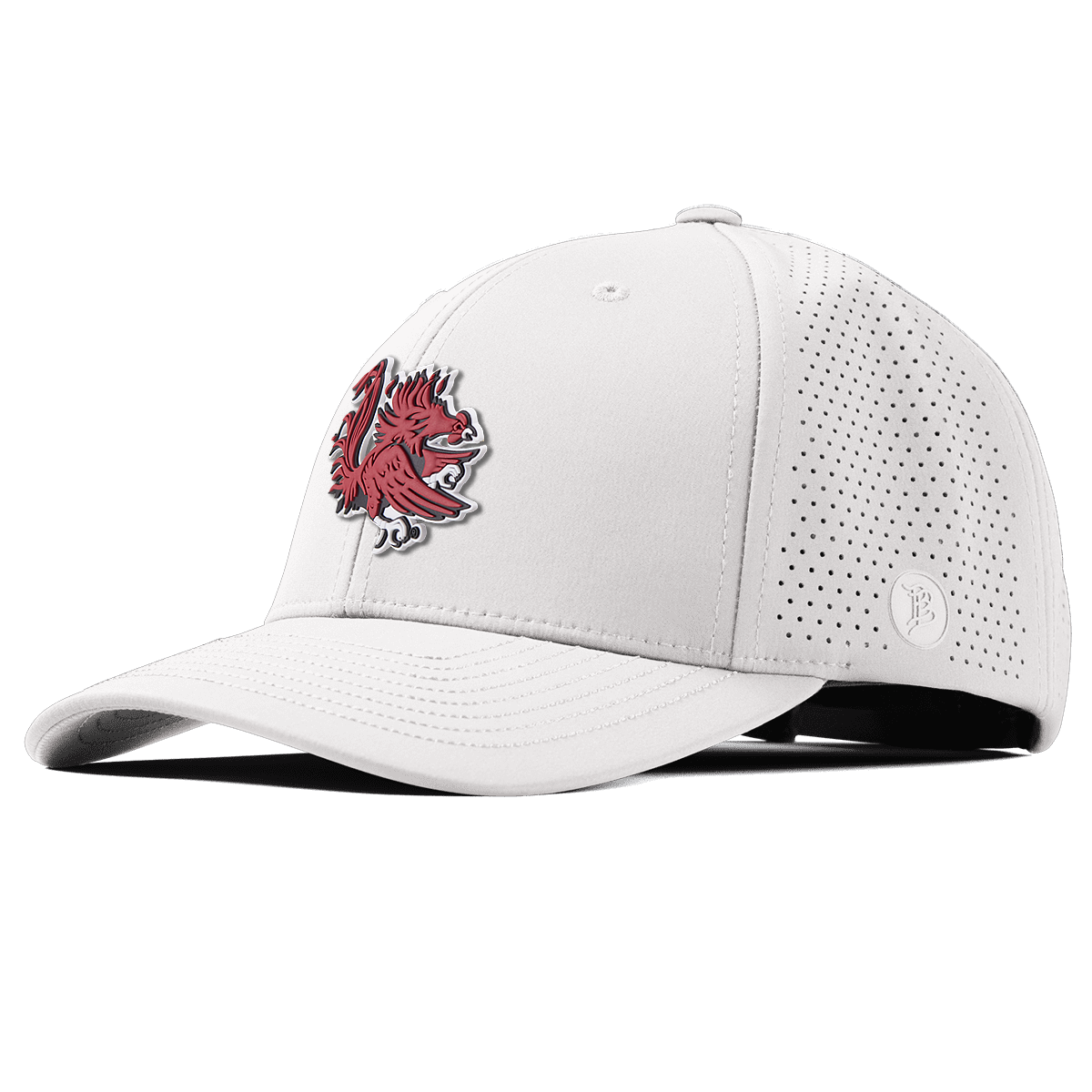 University of South Carolina "Sir Big Spur Logo" Elite Curved White