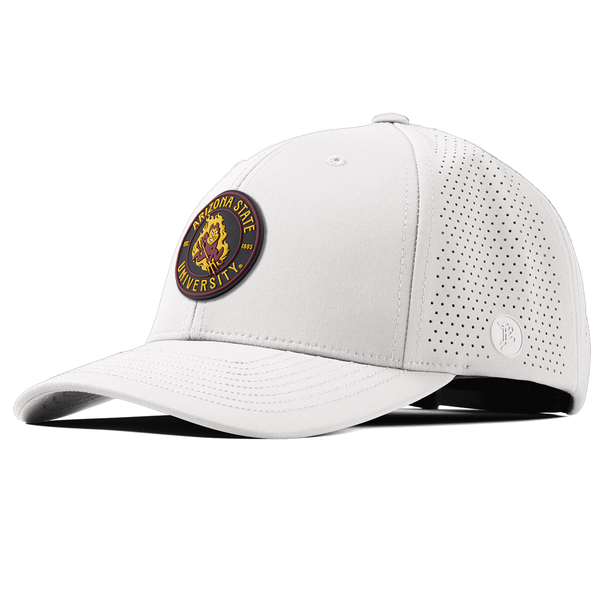 Arizona State University "Sparky's Legacy Dark" Curved Elite White