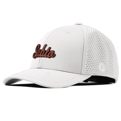 Subto Script Tan Elite Curved White