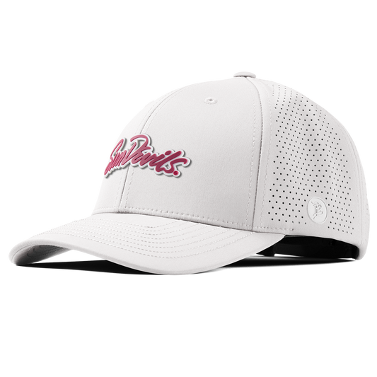Arizona State University "Sun Devils Script" Curved Elite Back White
