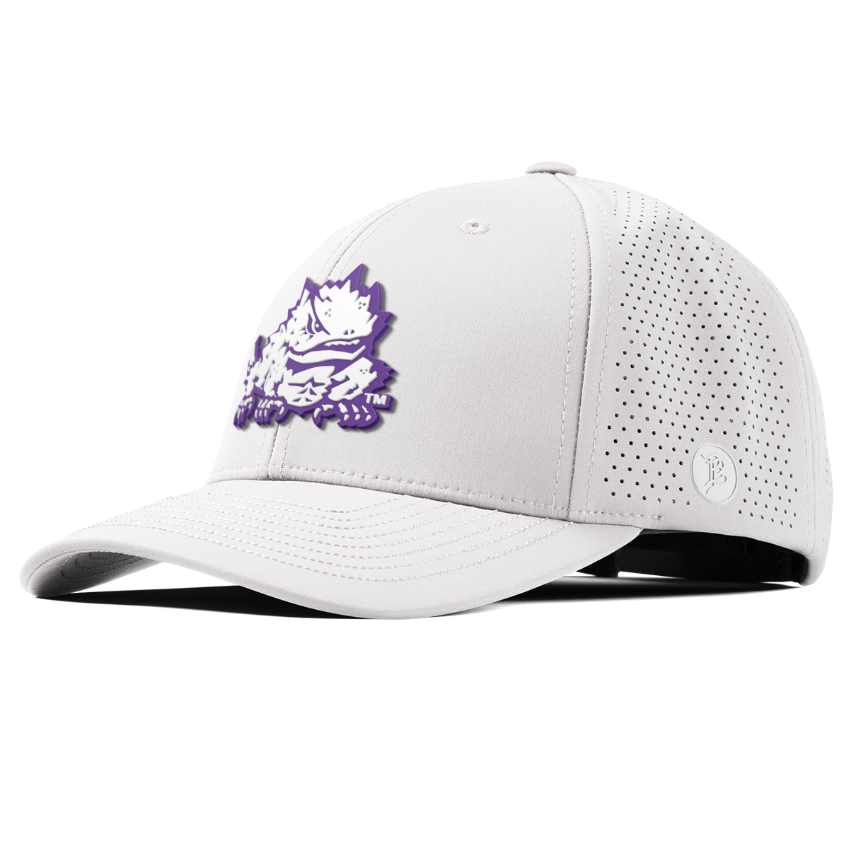 Texas Christian University "TCU Team Logo" Curved Elite White
