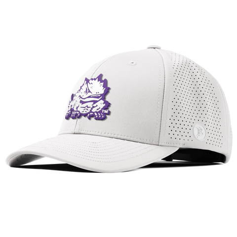 Texas Christian University "TCU Team Logo" Curved Elite White
