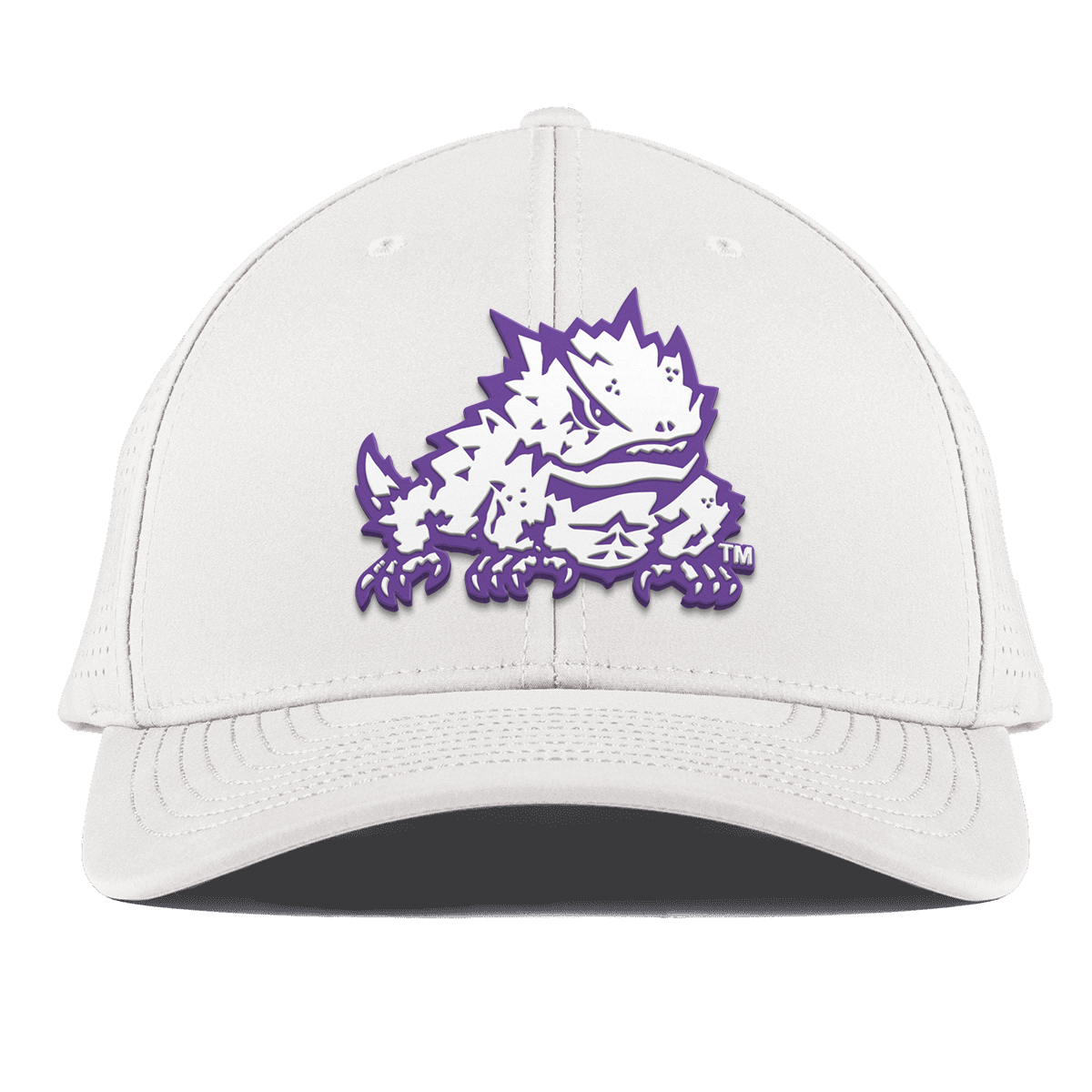 Texas Christian University "TCU Team Logo" Curved Elite White