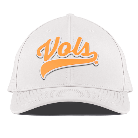University of Tennessee "Tennessee Vols Script" Curved Elite White