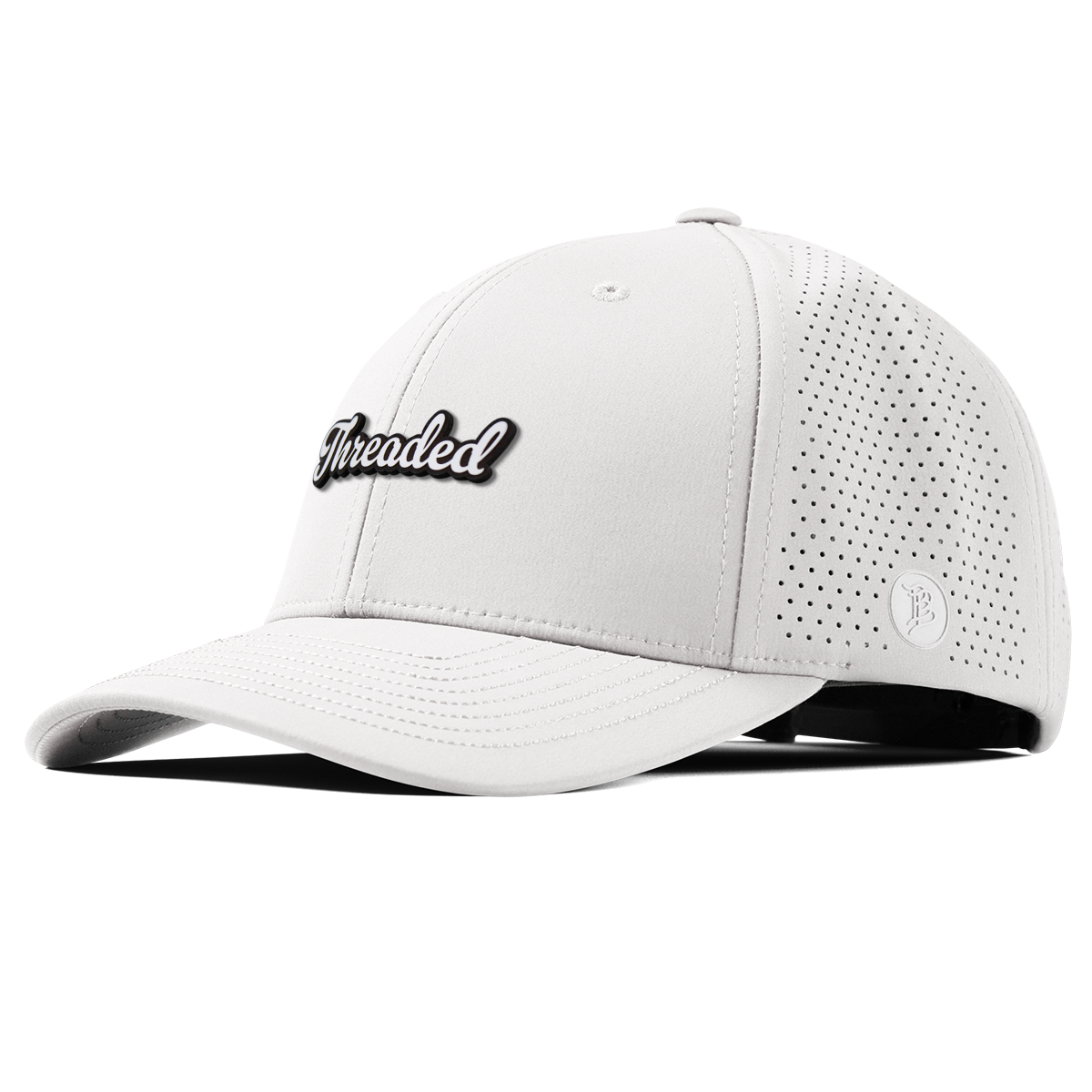 Threaded Script Curved Elite White