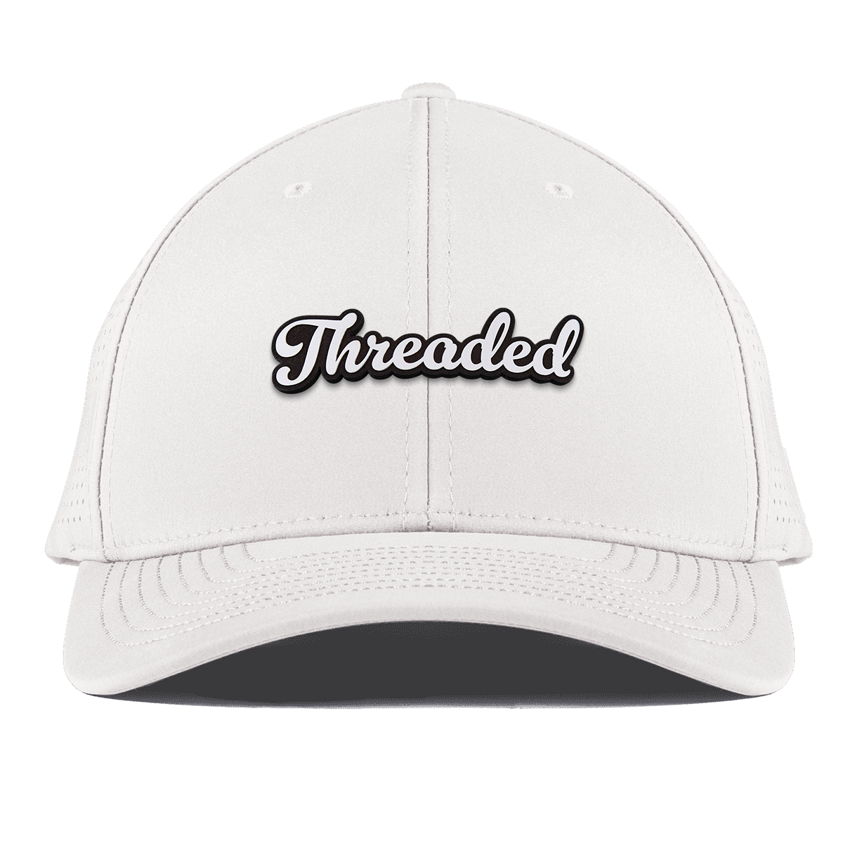Threaded Script Curved Elite White