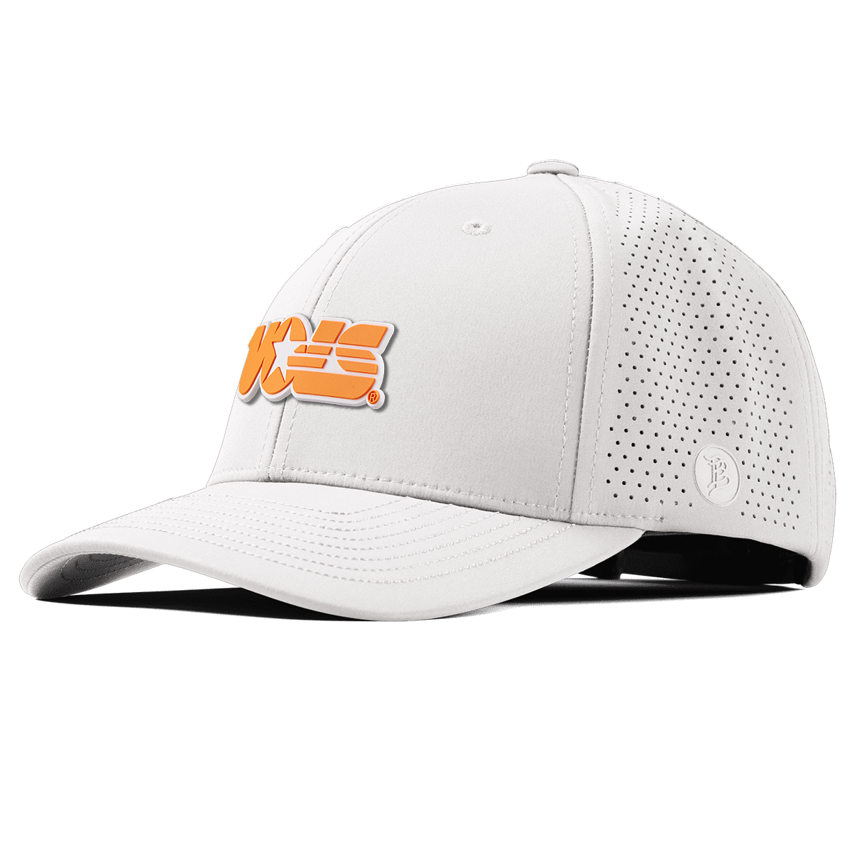 University of Tennessee "Tennessee Vols Block" Elite Curved White