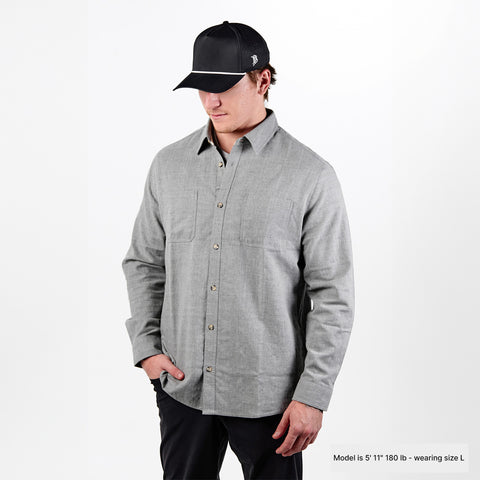 Myca™ Solid Button-Up 3-Pack Black + Orion + Gray