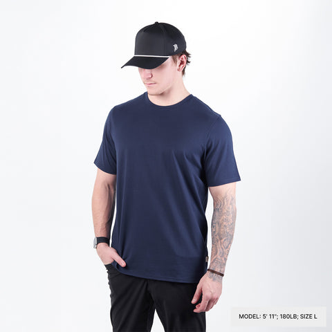 Cortaro™ Tee 2-Pack Navy + White, Black + Navy, Sand + Navy, All Navy