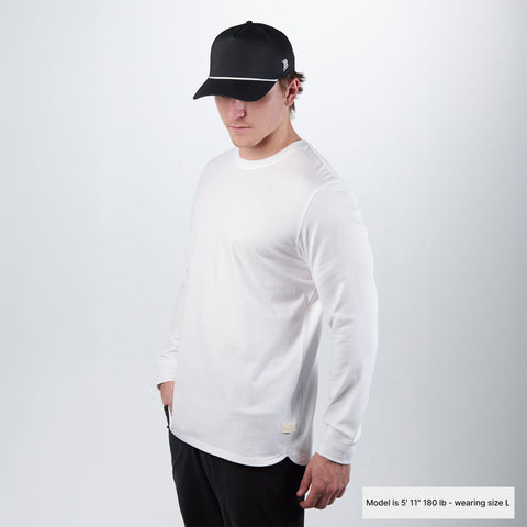 Cortaro Long Sleeve Tee 2-Pack Navy + White, Black + White