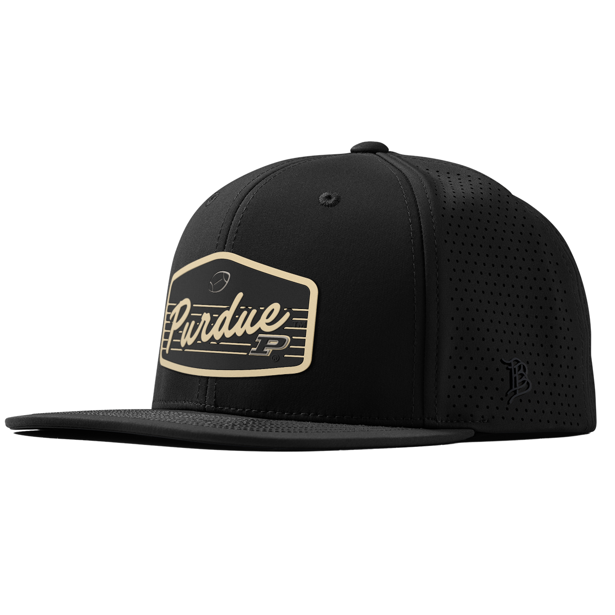 Purdue University "Boilermakers Football" Flat Elite XGen™ Black