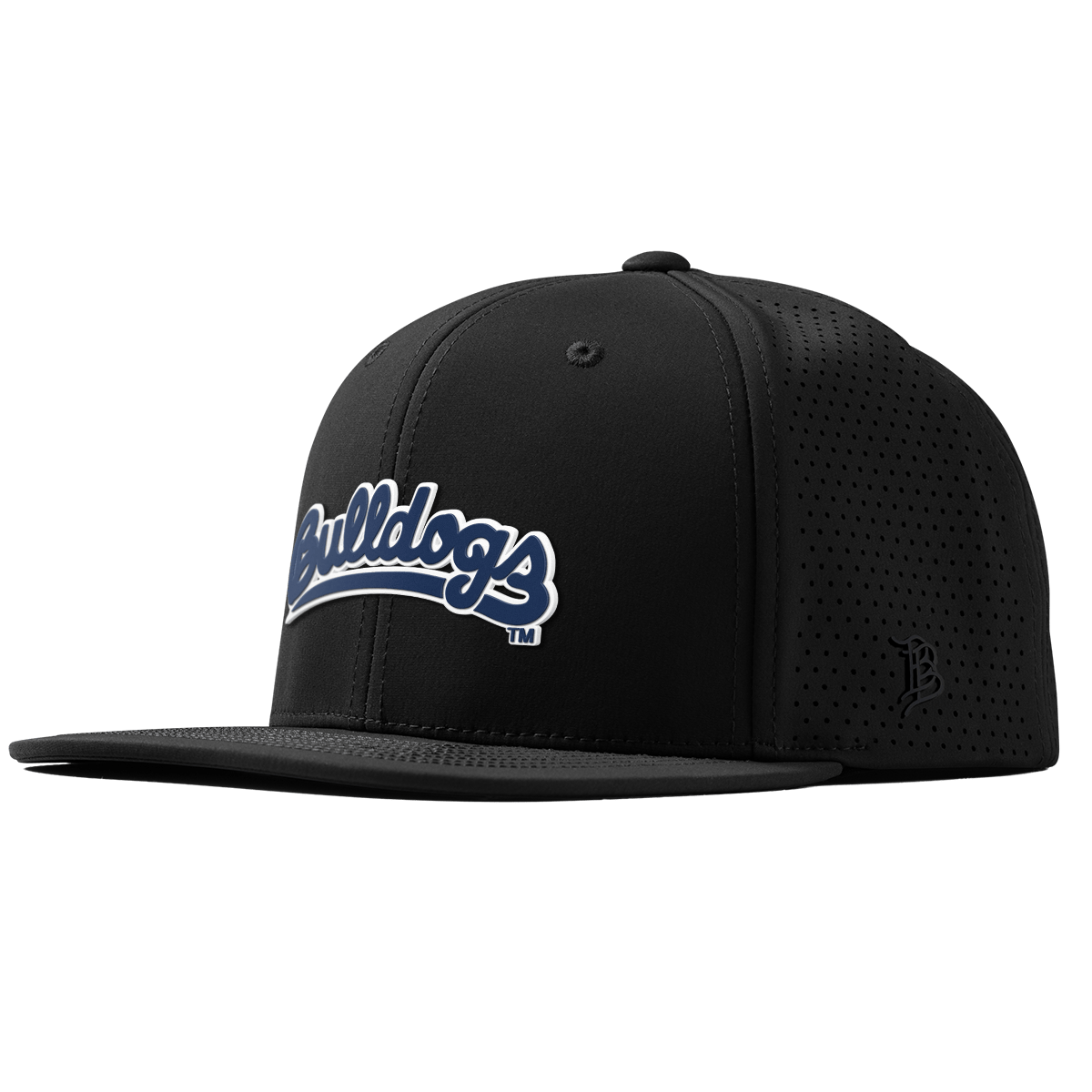 Fresno State University "Bulldogs Script Navy" Flat Elite XGen™ Black