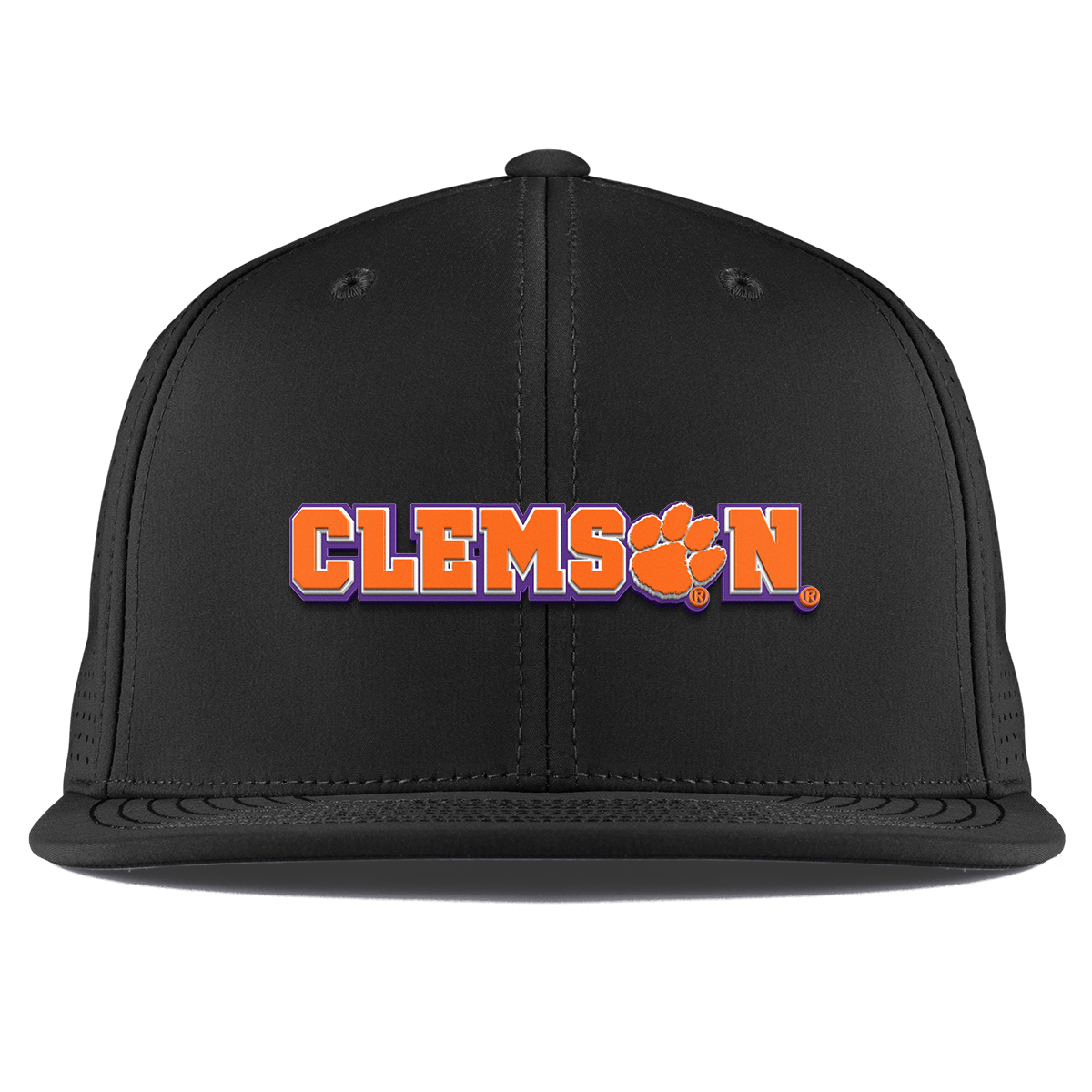 Clemson University "Clemson Block" Flat Elite XGen™ Black Black